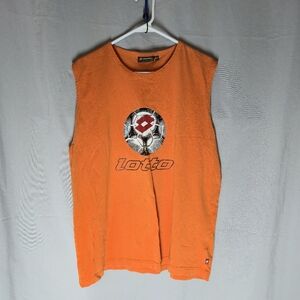 Lotto (Italian Sport Design) Orange Tank Top Men's Large